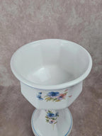 Cache - pot sur pied en porcelaine fleurie 🌿 Vintage années 70