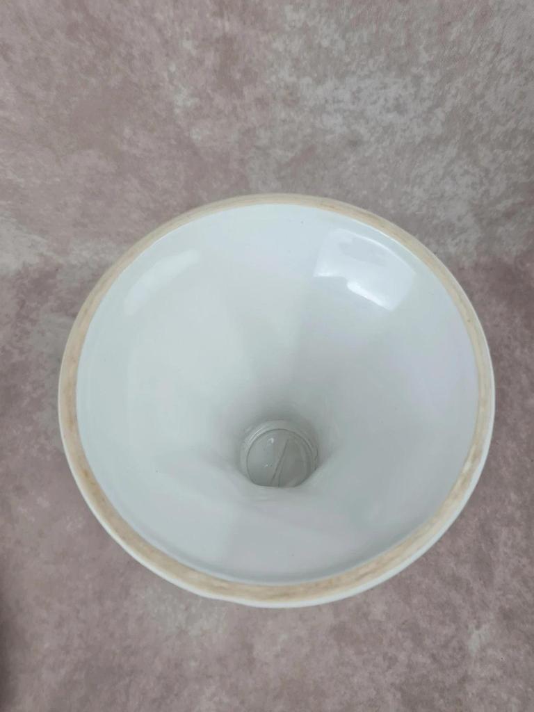 Cache - pot sur pied en porcelaine fleurie 🌿 Vintage années 70