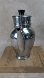 Cafetière vintage en métal nickelé chromé Ets Baumlin Alsachrome