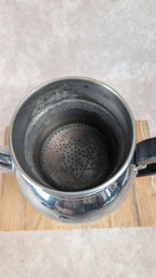 Cafetière vintage en métal nickelé chromé Ets Baumlin Alsachrome