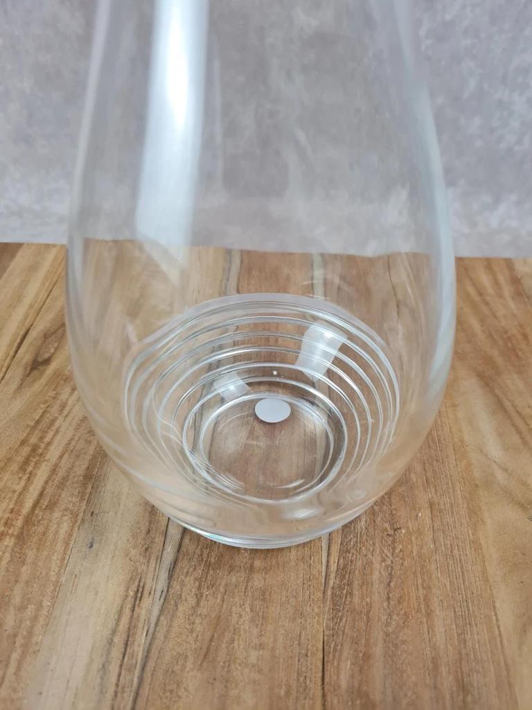 Carafe vintage en verre Guy Degrenne – design années 70