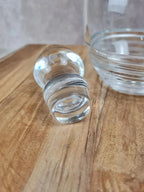 Carafe vintage en verre Guy Degrenne – design années 70