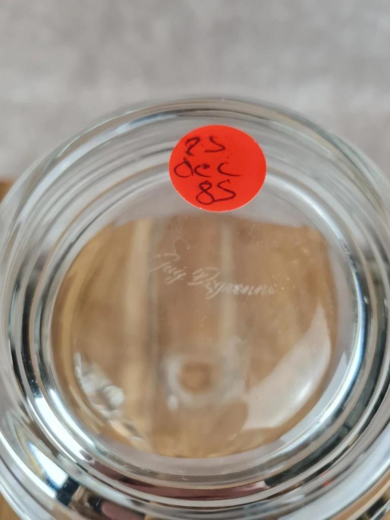 Carafe vintage en verre Guy Degrenne – design années 70