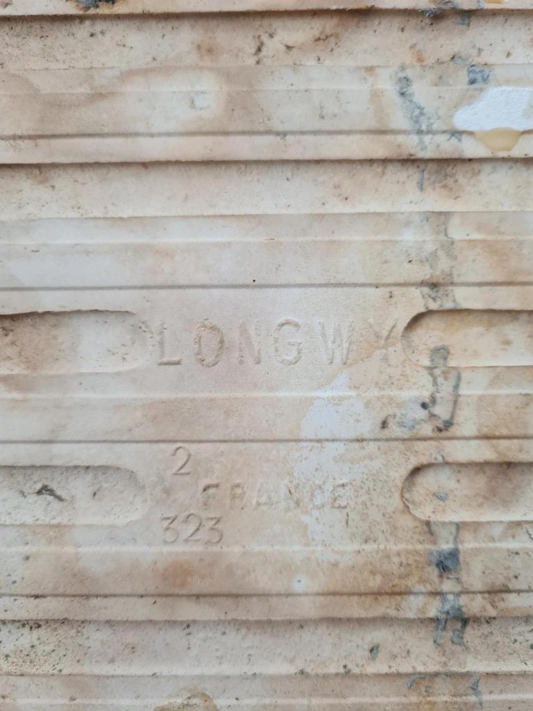 Carreau ancien Longwy décor oriental 🌿 faïence émaillée