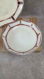 Lot de 2 plats anciens Badonviller – Modèle Louise