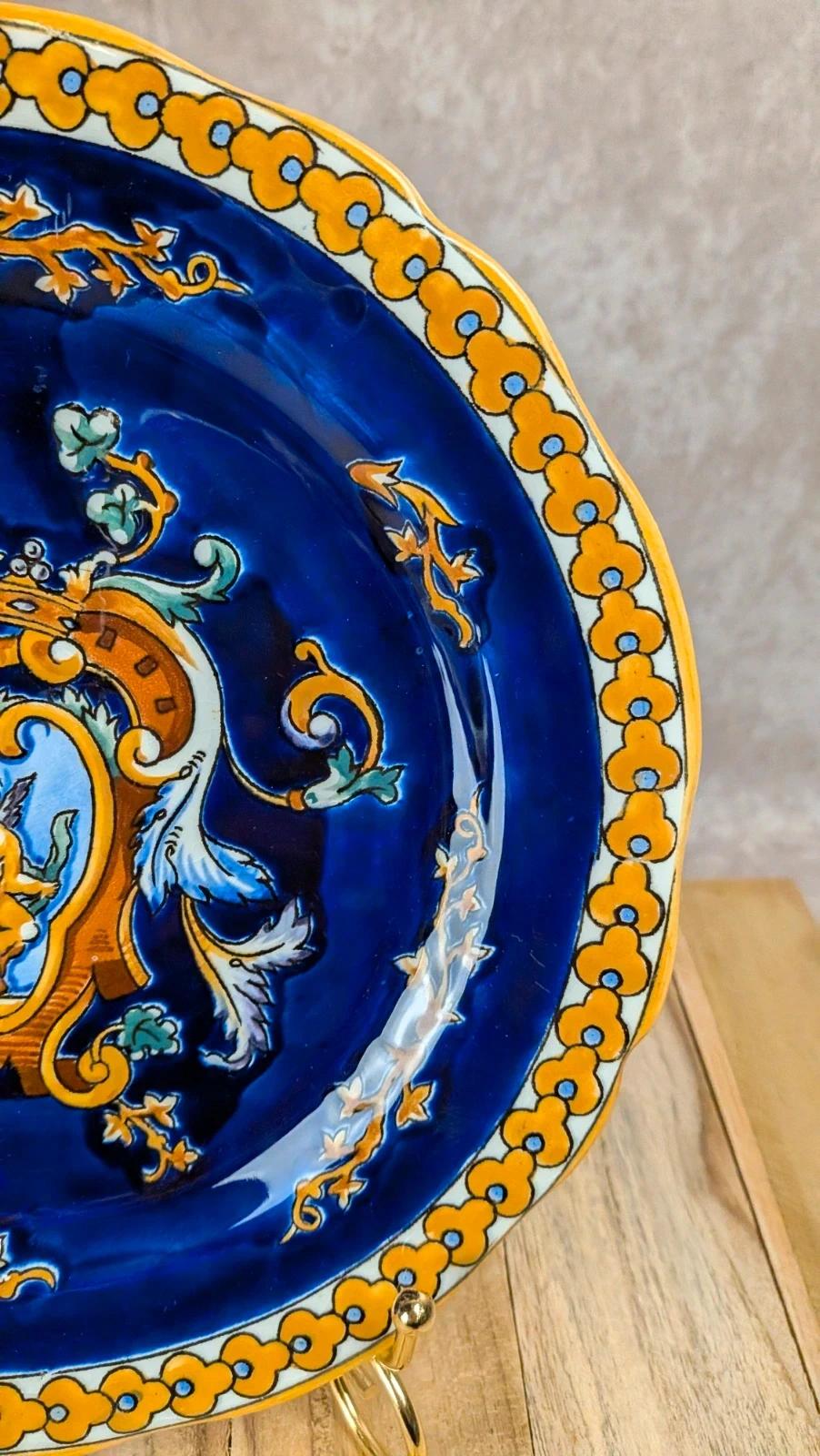 Assiette Gien France modèle Renaissance