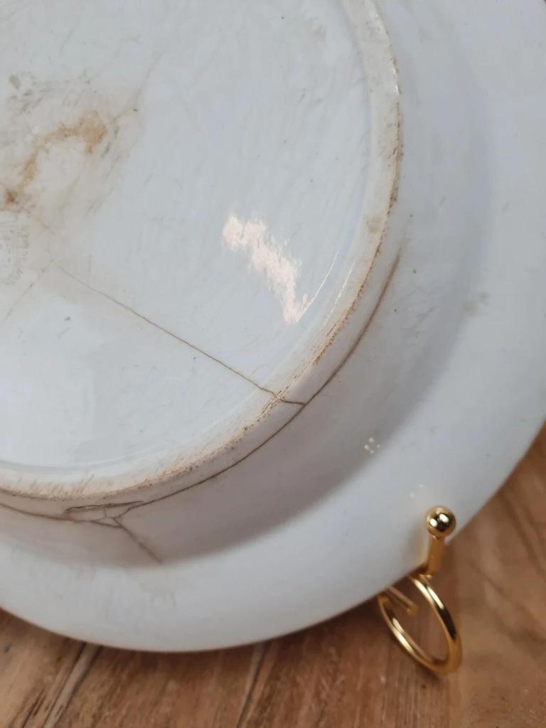 Assiette creuse ancienne Gien – modèle floral 🌸🍃