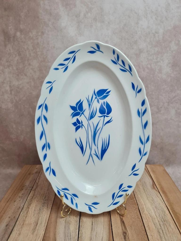 Plat ovale ancien Sarreguemines modèle Chambord 💙