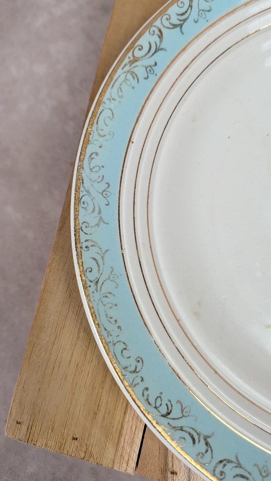 Lot de 2 assiettes à dessert vintage Cerranor – modèle Sully