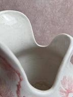Broc de toilette Terre de Fer Creil & Montereau Sanremo – décor pommes de pin rare