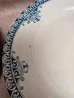 Lot de 8 assiettes à dessert Terre de Fer St Amand modèle Andrinople