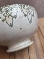 Bol ancien Hbcm Hippolyte Boulenger Creil Montereau terre de fer décor vert