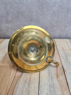 Bougeoir ancien en laiton doré style Louis Xvi • Vintage chic • Belle patine