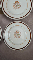 Lot de 6 assiettes + plat Gien modèle Germigny