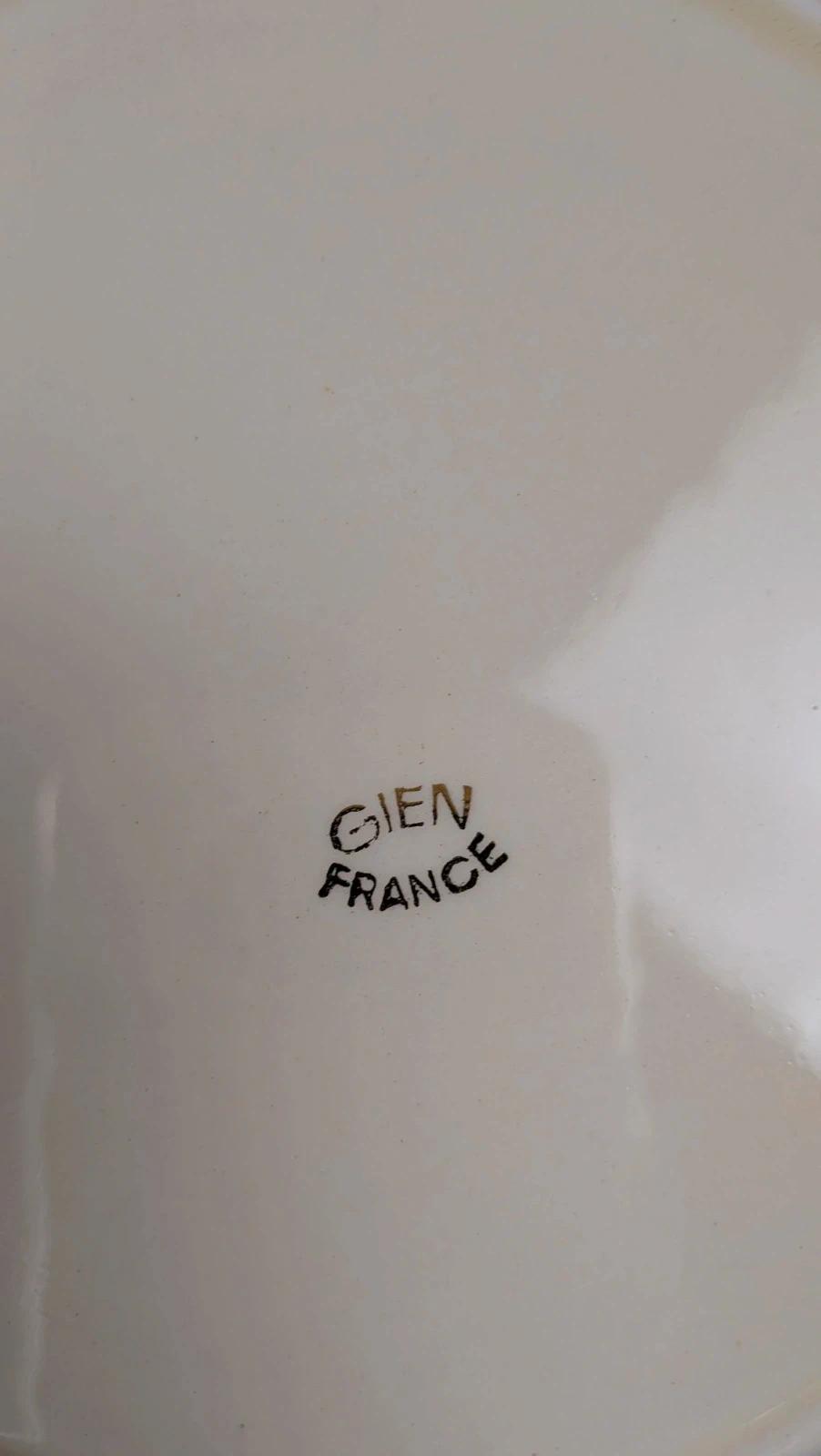 Lot de 6 assiettes plates Gien