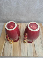 Paire de vases vintage Pl France – manufacture Poët-laval – modèle V38 bis 🌺