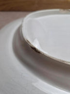 Grand plat à asperges, terre de fer, Jules Vieillard Bordeaux – Modèle Rouen – Xixe siècle
