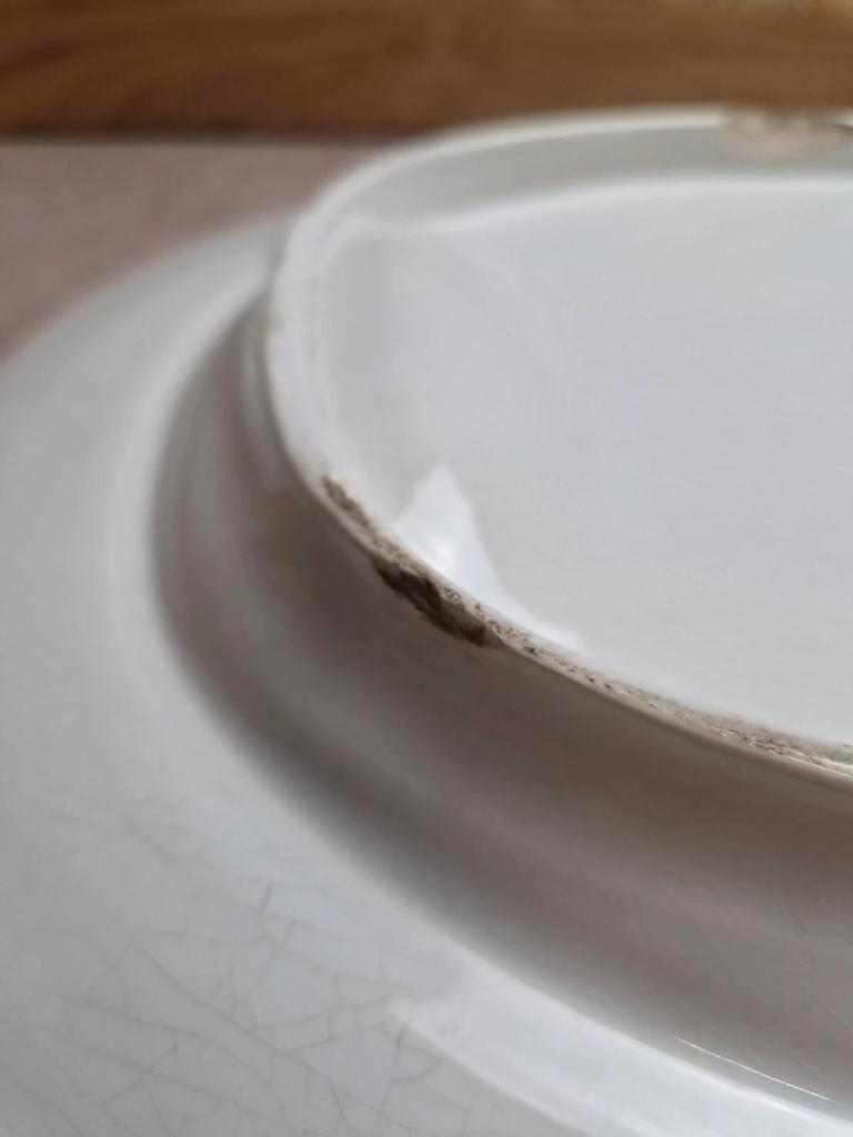 Grand plat à asperges, terre de fer, Jules Vieillard Bordeaux – Modèle Rouen – Xixe siècle