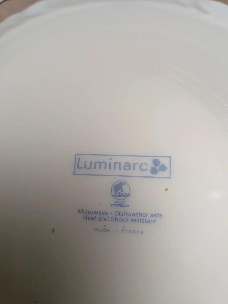 Lot de 5 assiettes à dessert Luminarc – décor floral bleu