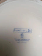 Lot de 5 assiettes à dessert Luminarc – décor floral bleu