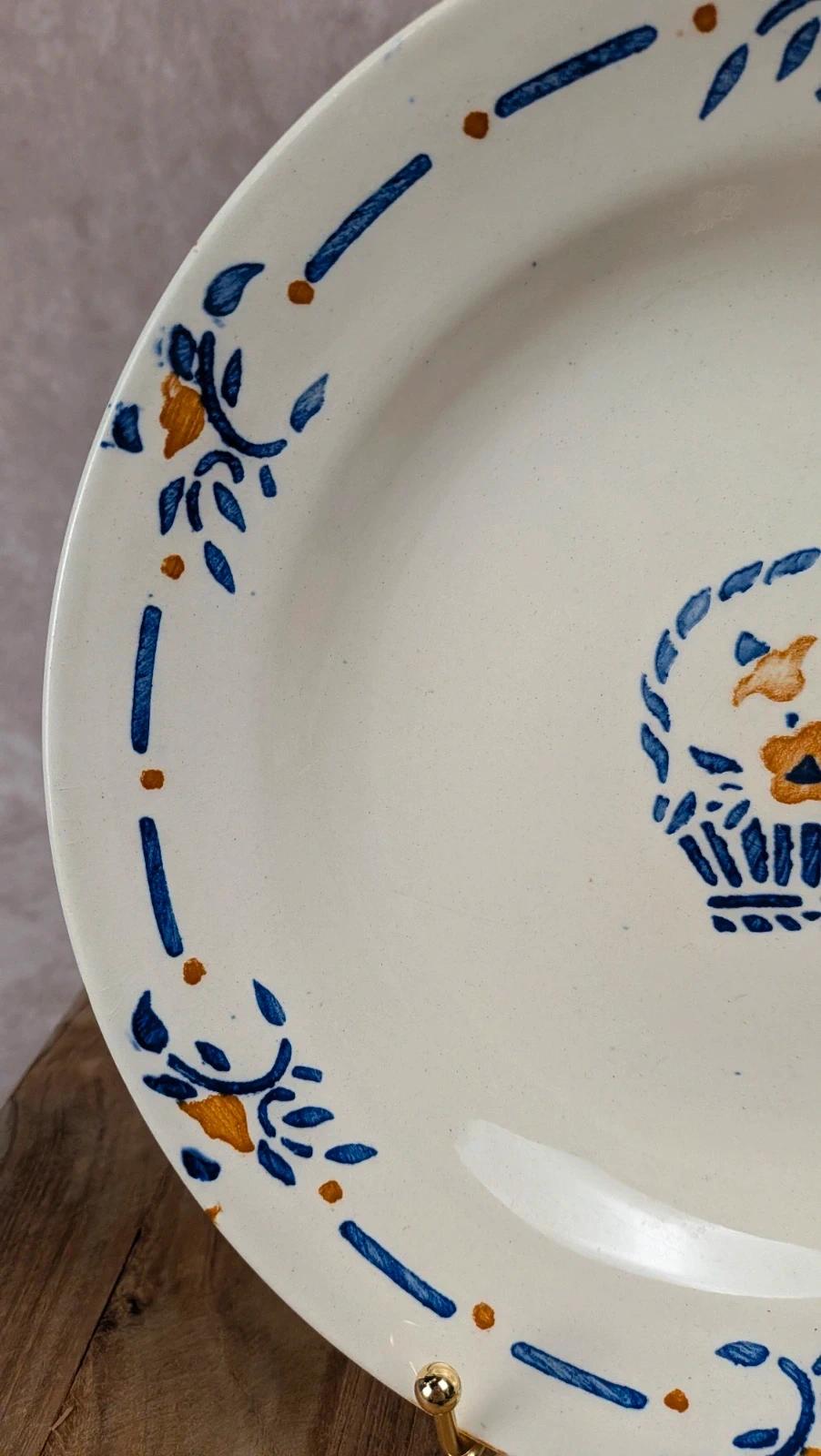 Assiette creuse Longchamp – modèle Panier – terre de fer