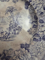 Lot de 8 assiettes à dessert anciennes anglaises J. Marshall & Co Bosphorus faïence violette Xixe