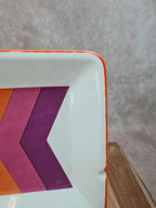 Vide-poches / cendrier Gien “flèches” vintage années 70 🧡💜