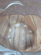 Grande coupe en cristal massif Kosta signée – design scandinave vintage
