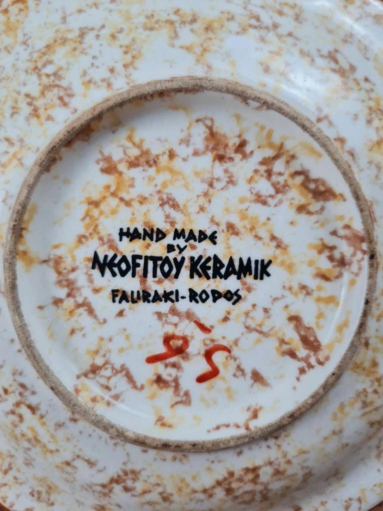 Cendrier vintage en céramique – Neofitoy Keramik, Fauraki Rodos