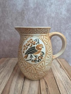 Pichet ancien Saint-clément Keller & Guérin n°719-2 – oiseaux stylisés Art déco
