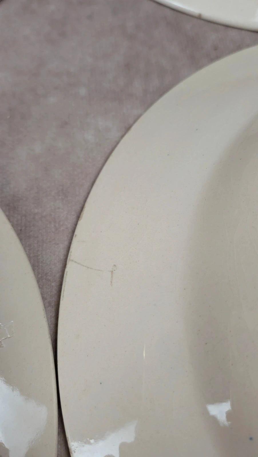 Lot 8 assiettes à dessert Longchamp Terre de Fer modèle Cannes