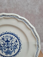 Assiette plate Gien modèle Rouen bleu – décor classique 💙