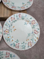 Lot de 5 assiettes plates Churchill Briar Rose – Faïence anglaise vintage