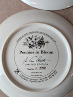 Lot 4 assiettes de collection Franklin Mint – Joe Anna Arnett – Fleurs – Édition limitée