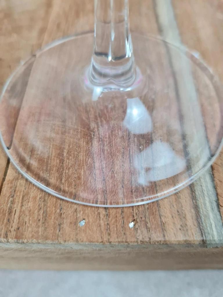 Lot de 8 verres à vin Crystal d’arques – dégradé rose vintage 🌸