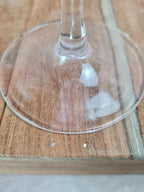 Lot de 8 verres à vin Crystal d’arques – dégradé rose vintage 🌸