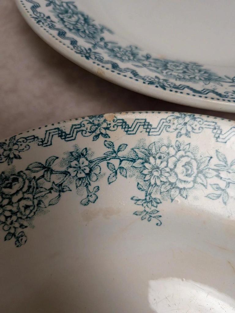Lot de 4 assiettes creuses Terre de fer St Amand Argenton