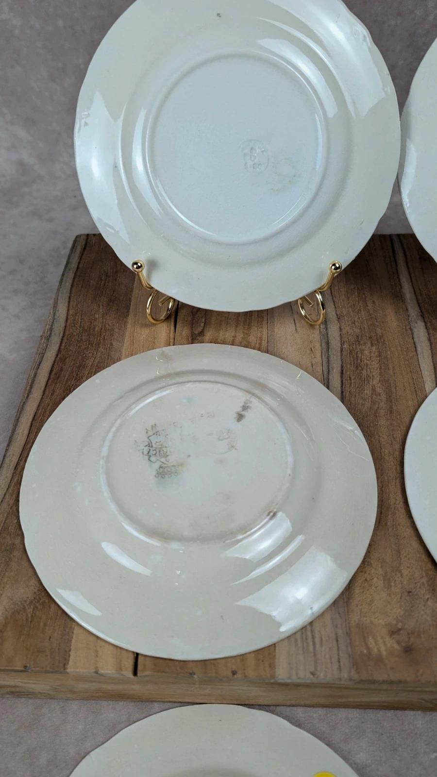 Lot de 6 assiettes à dessert Longwy – Modèle Maurice