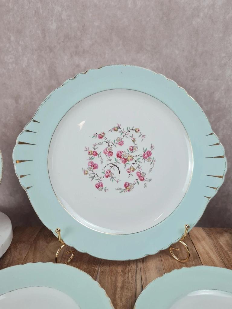 Charmant service à gâteau vintage Moulin des Loups 💐