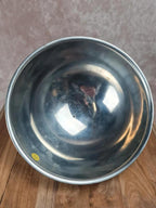 Cloche de service en inox – bouton décoratif doré