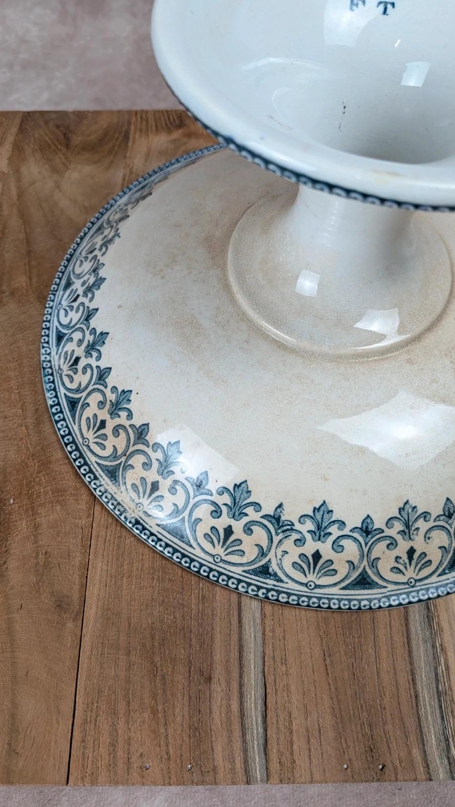 Compotier ancien Badonviller – Modèle Oriental