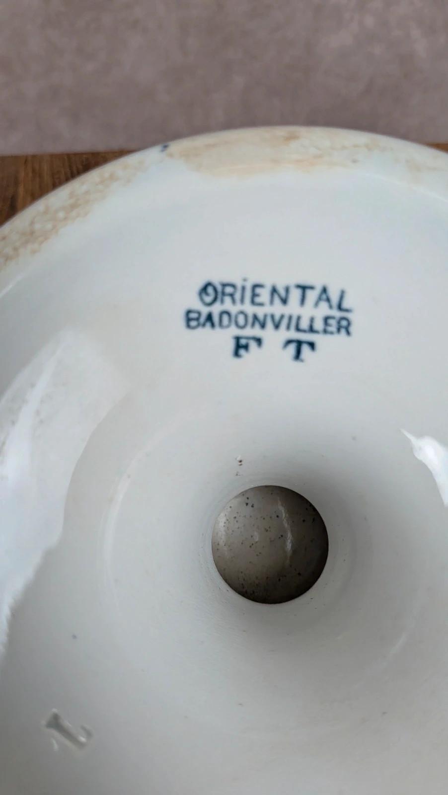 Compotier ancien Badonviller – Modèle Oriental