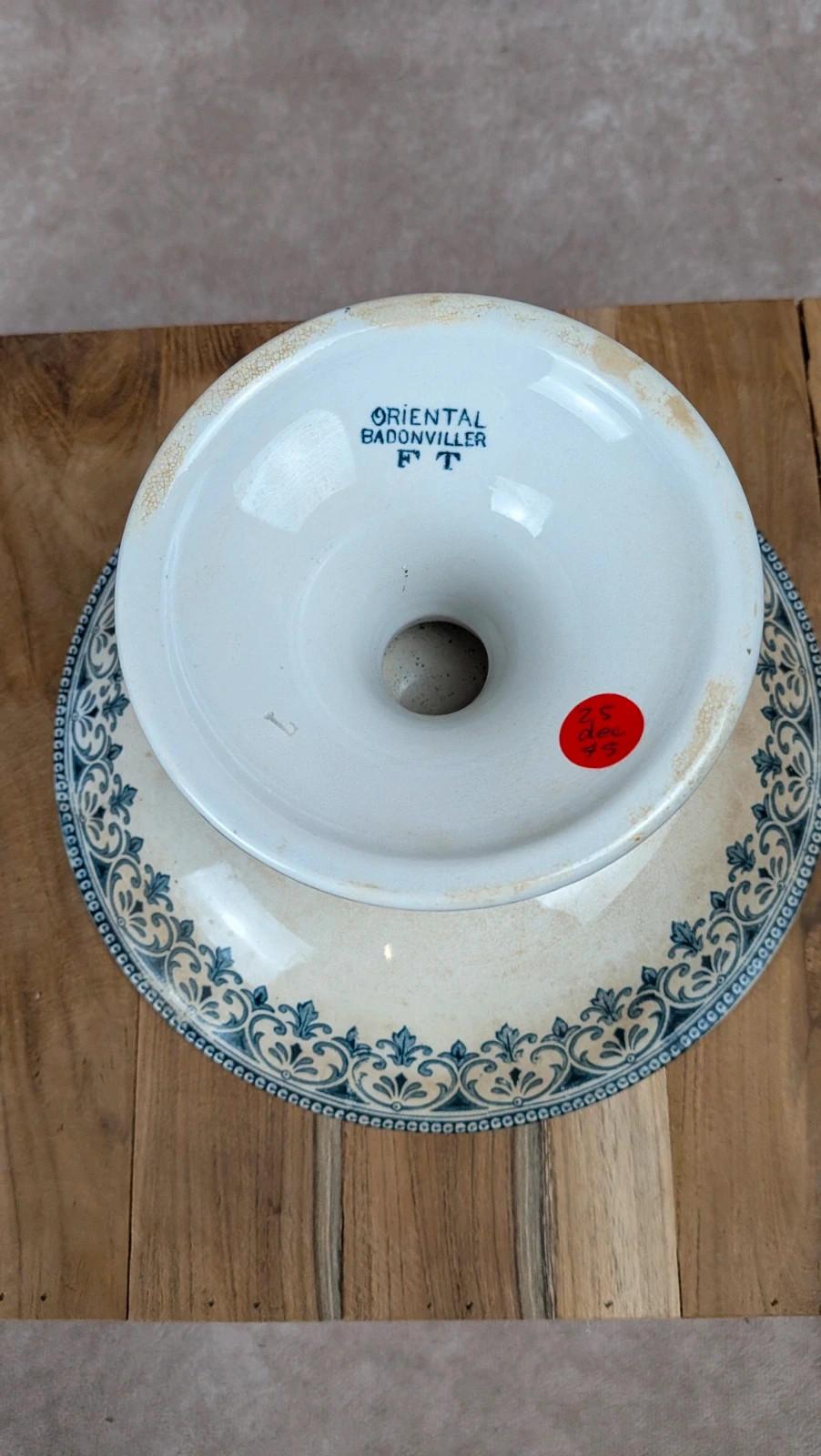 Compotier ancien Badonviller – Modèle Oriental