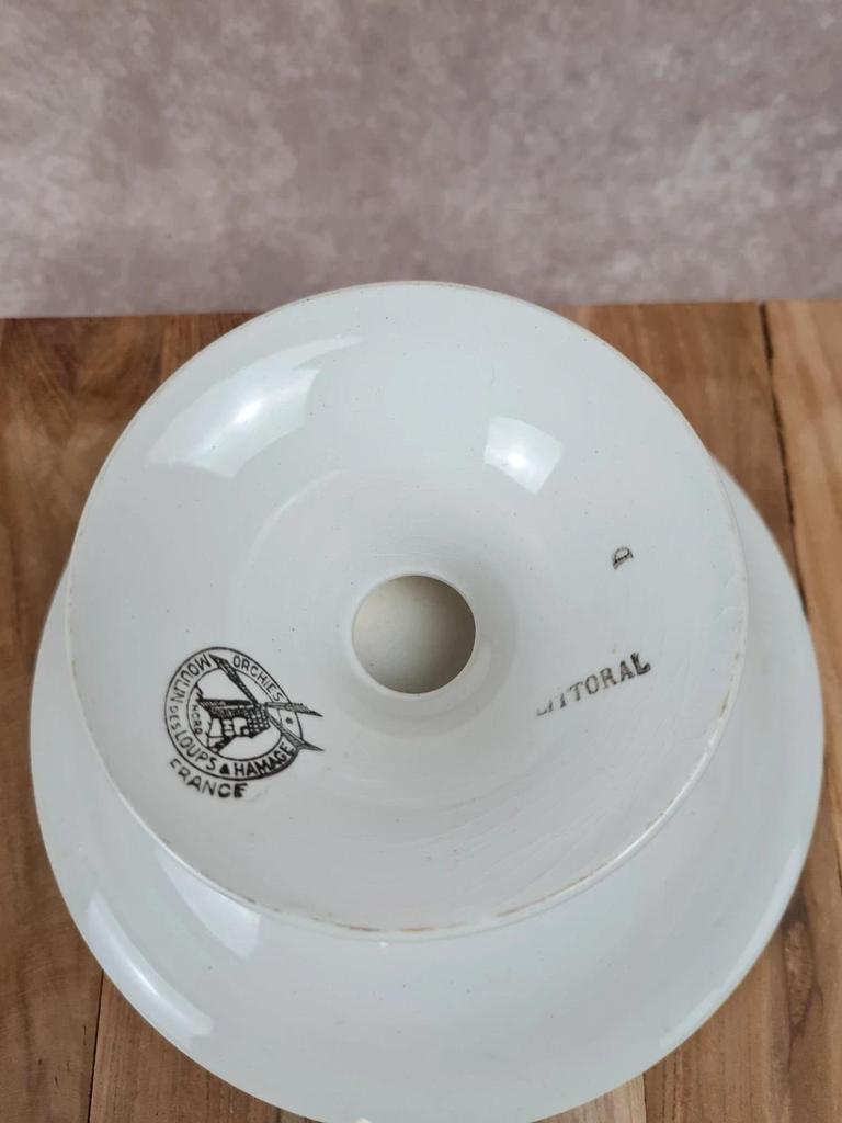 Compotier haut Art déco, Moulin des Loups & Hamage, modèle “littoral”