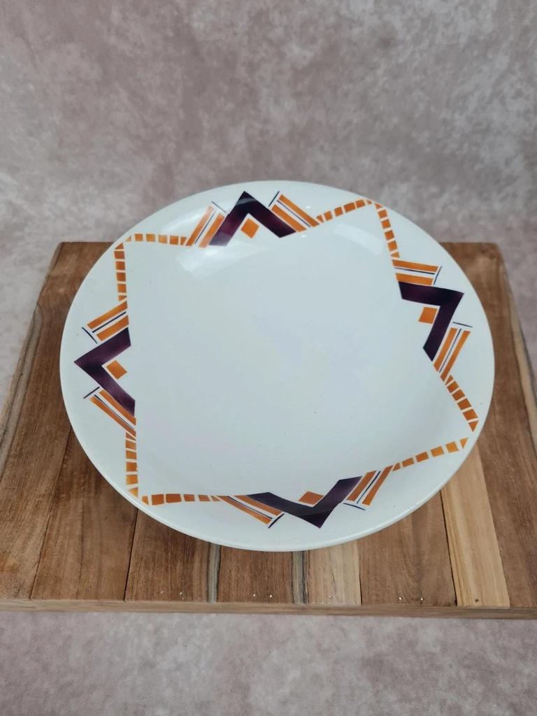 Compotier haut Art déco, Moulin des Loups & Hamage, modèle “littoral”