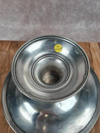 🩶 Compotier vintage en métal argenté à frise ciselée 🩶