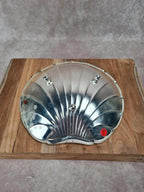 Coquille décorative design allemand Bmf – métal argenté années 60