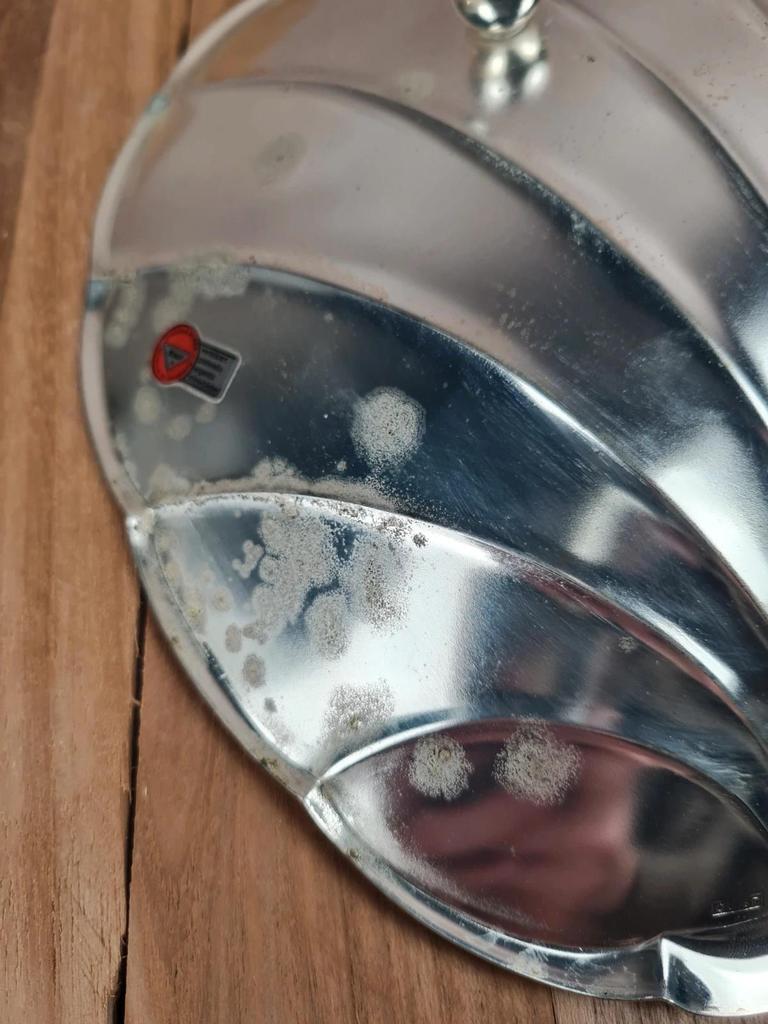 Coquille décorative design allemand Bmf – métal argenté années 60