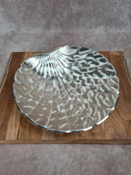 Coquille décorative design allemand Bmf – métal argenté années 60