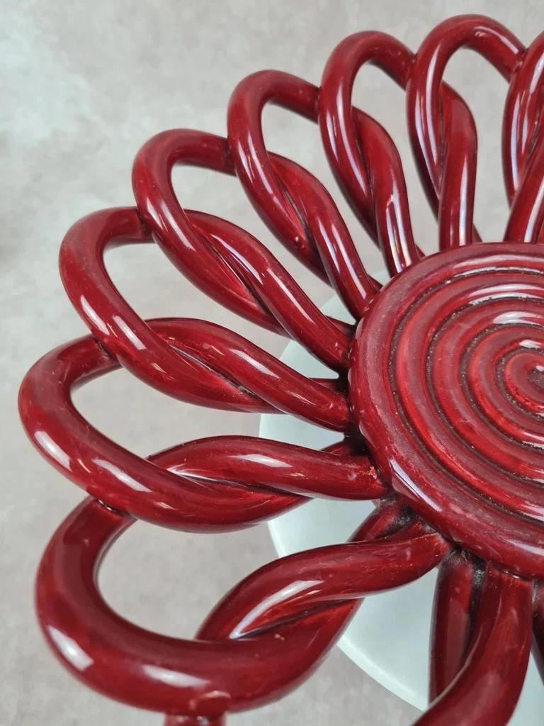 Coupe à fruits vintage en céramique signée Vallauris A.m. années 50/60